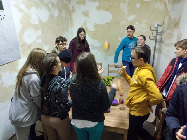 Nagycsoportos látássérült szemléletformáló program egyik helyszíne a Szabadulós Pincében